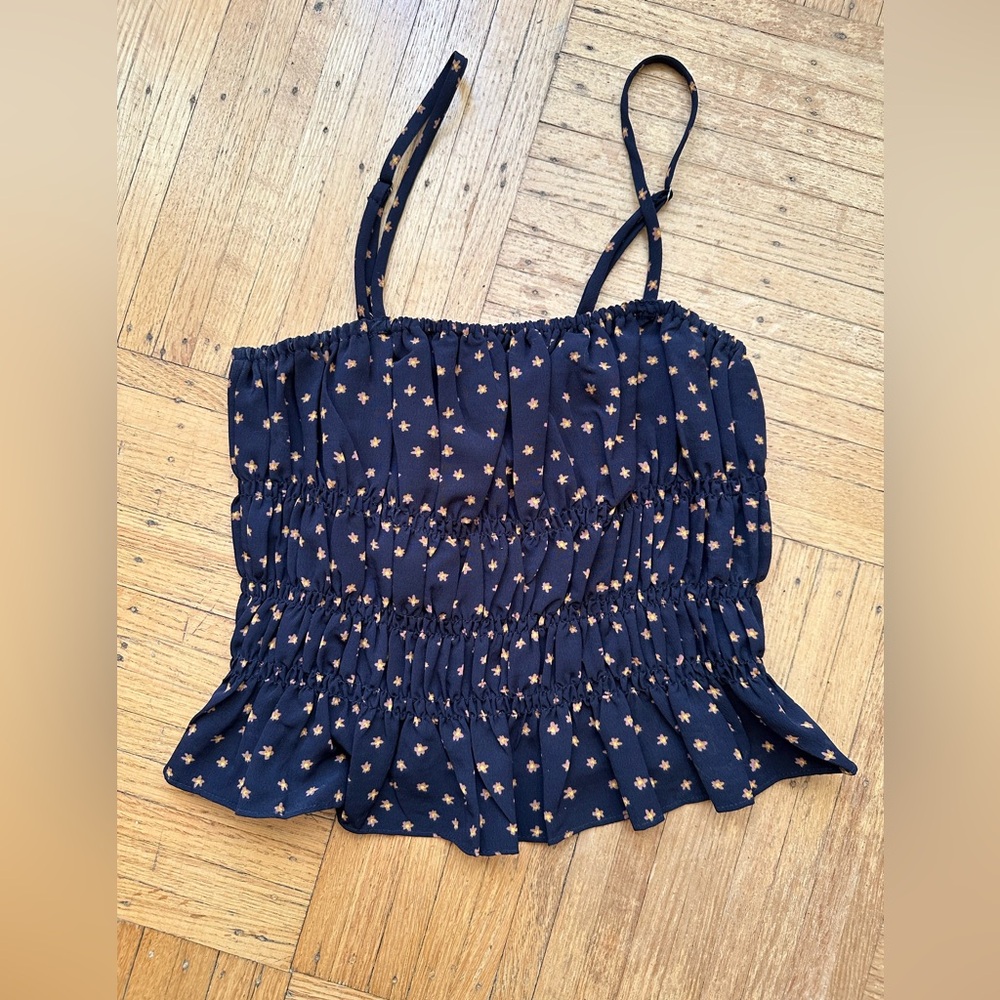 Cute cropped tank blouse